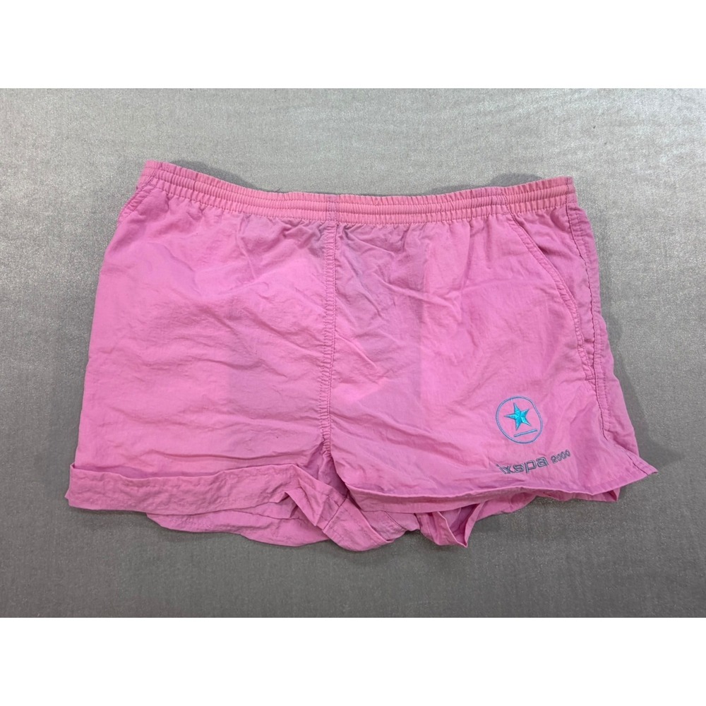 Vintage IXSPA 2000 Women Shorts 100% Nylon Pink Size Small